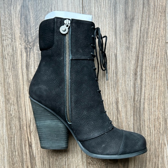 Leon Max Matrix Black Heeled Ankle Boots | 10 - Picture 9 of 12